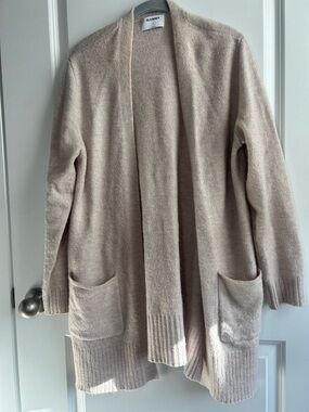 Old Navy Beige Open-Front Pocket Cardigan